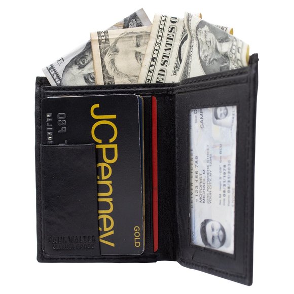 Real Genuine Leather Men Credit Card Case, ID Holder - Picture 5 of 12